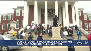 UofL students, faculty, staff hold rally in opposition to DEI bills in Kentucky General Assembly