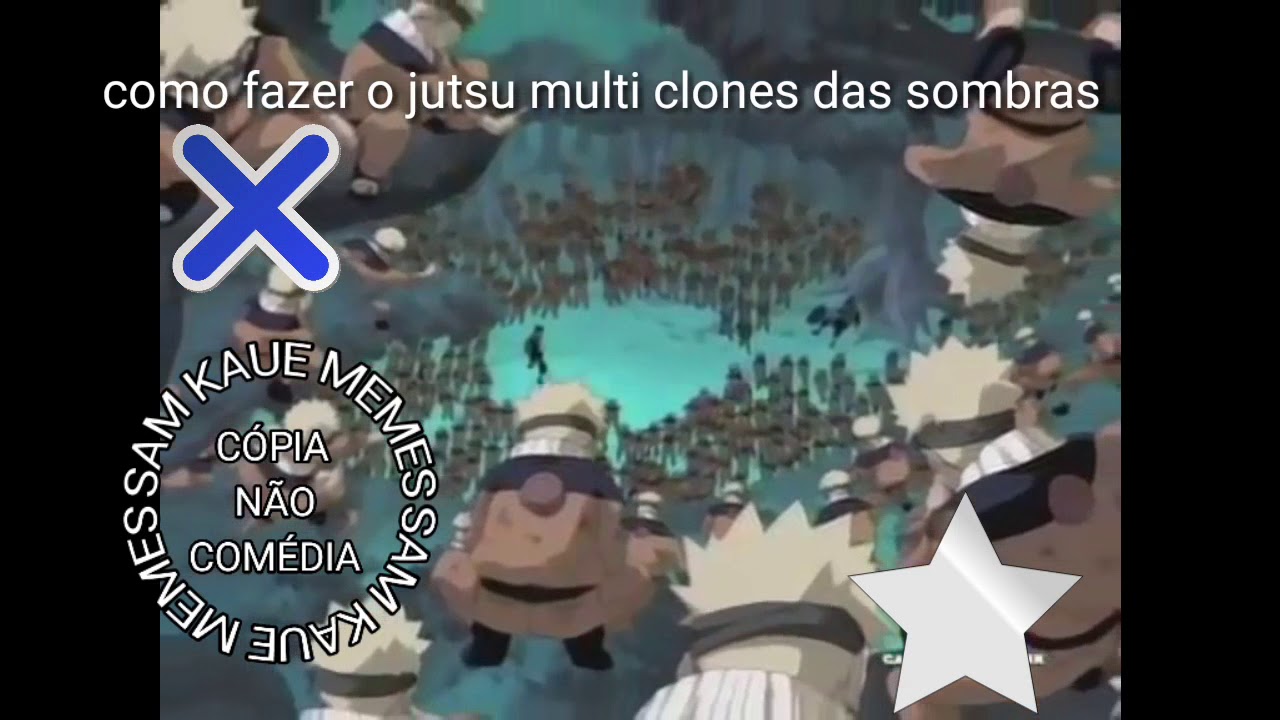 como fazer o jutsu multi clones das sombras - YouTube