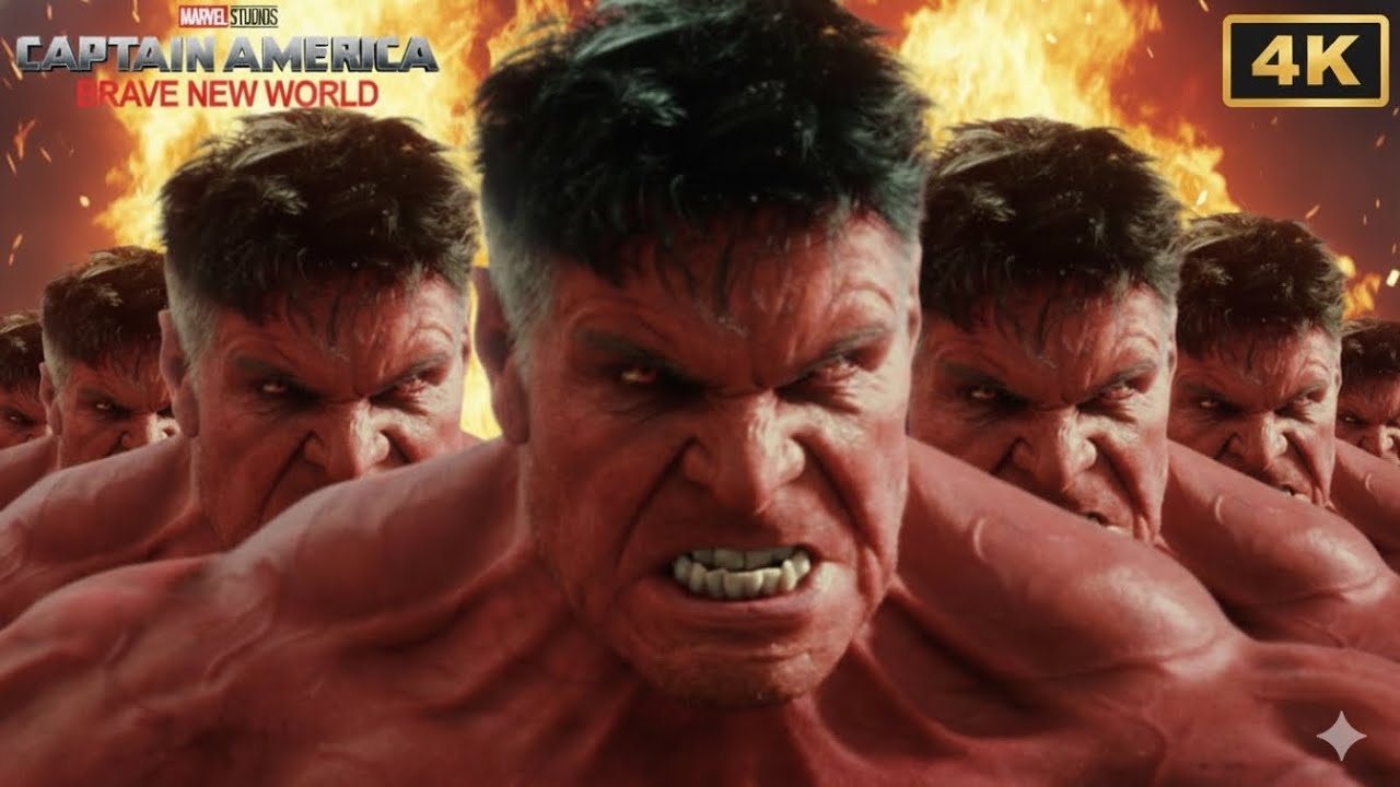 Most EPIC Red Hulk Attack ScenesCaptain America vs RED HULK 2025