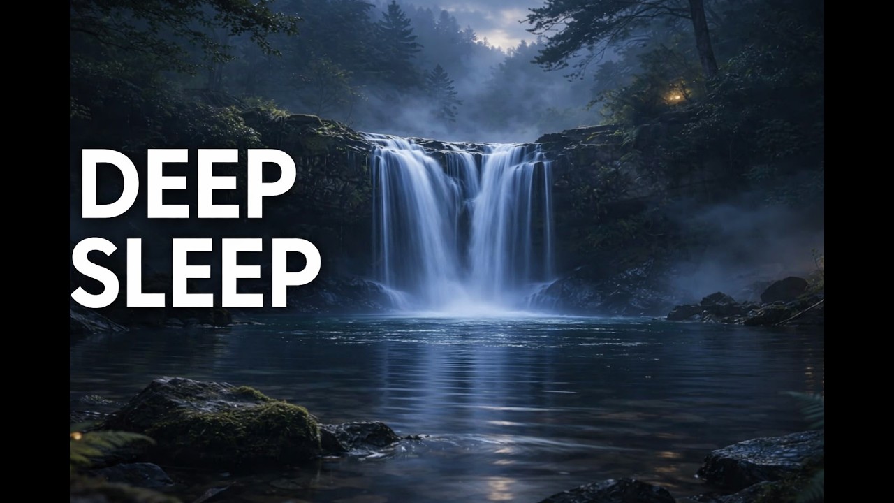 Deep Sleep Waterfall 🌊 6h Relaxing Sounds