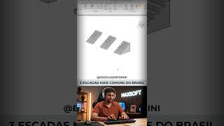 3 TIPOS escadas REVIT #Revit #DicasRevit #RevitBrasil #Arquitetura #Engenharia #BIM #FY #ForYou