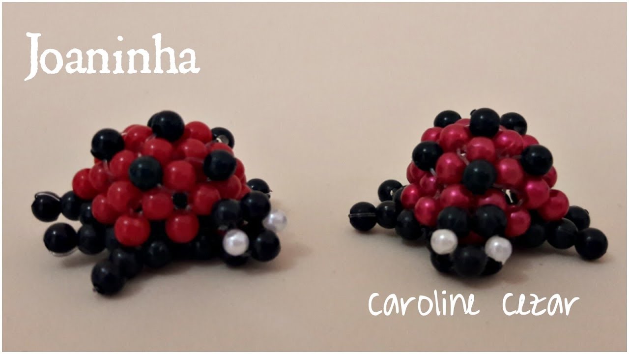 Miçangando do Zero #3 - Joaninha (colocando em prática)  /(How to make beaded Ladybug)