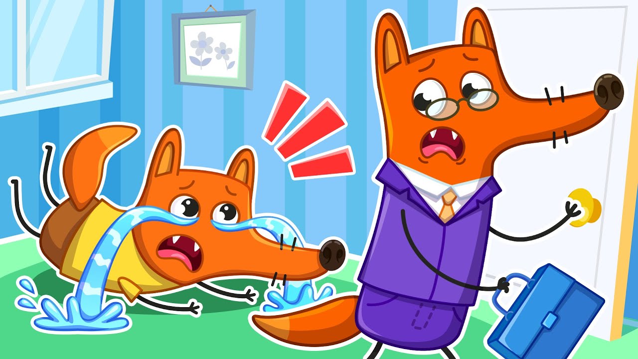 Татку! Не залишай мене! | Працюючий татусь 🦊🏢 | Крихітка Мімі🦄 | Мультики українською