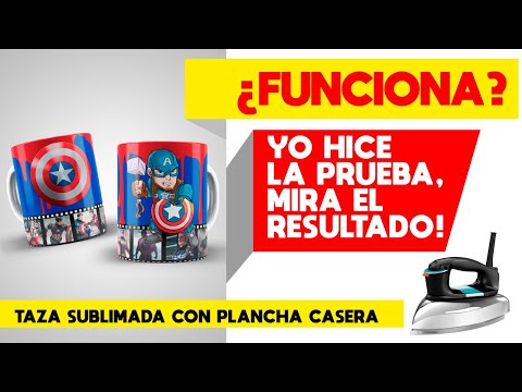 💥¿Cómo SUBLIMAR tazas CON PLANCHA en CASA? | SUBLIMACIÓN CASERA