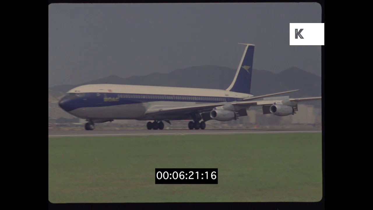 1960s BOAC Planes Taking Off and Landing, 35mm