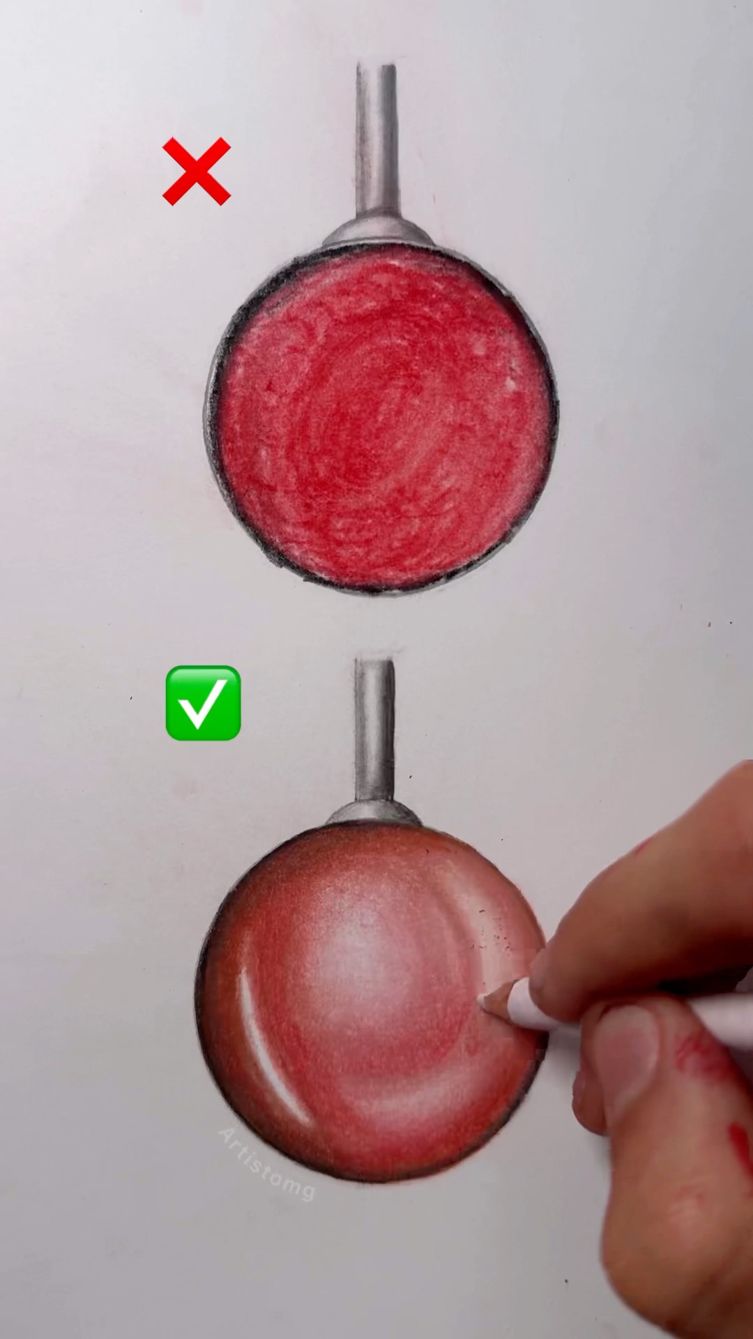 How to Draw a Christmas Ball! ✍️✨? #art  #christmas #drawing