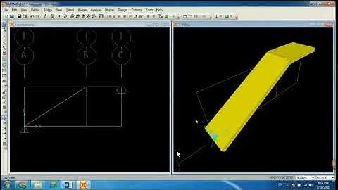 Mô hình cầu thang bằng phần mềm Sap2000