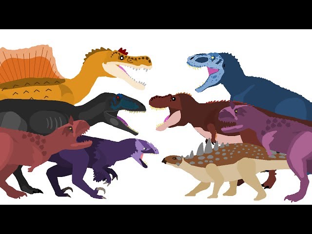 Dinosaurs Cartoons - Dinosaurs Battles  DinoMania - Dinosaurs Cartoons  Collection 