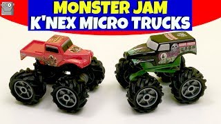 GRAVE DIGGER VS CAPTAIN'S CURSE  Monster Jam K'nex Micro Trucks