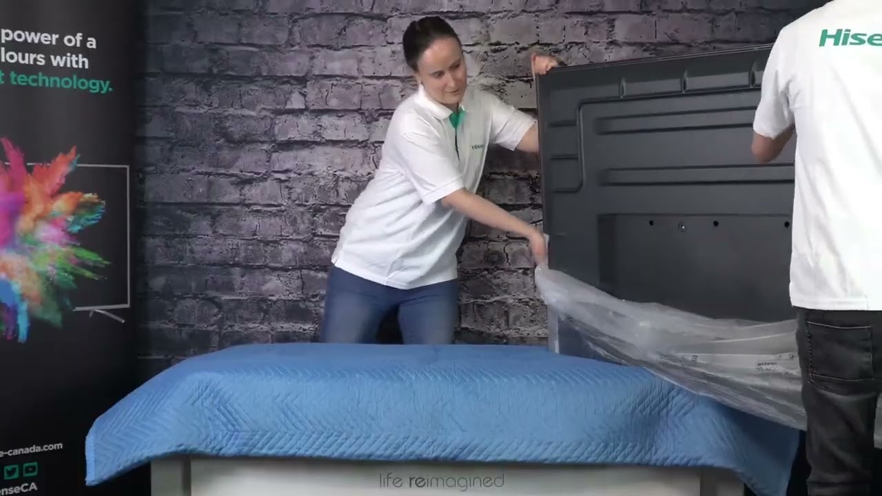 Hisense TV | How to safely unbox your new 65-inch TV - YouTube