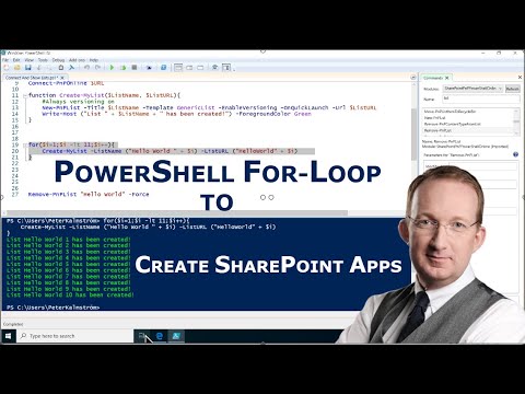 050 PowerShell For-Loop to Create SharePoint Apps - PowerShell with ...