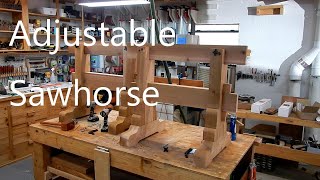 Timber Frame Adjustable Sawhorse