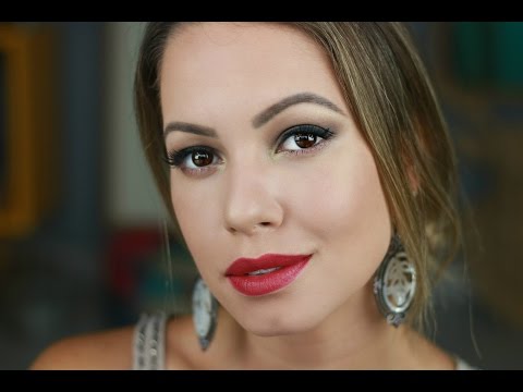 Maquiagem Noite Fácil | Smokey com Batom Vermelho por Juliana Goes