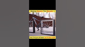 Making Square Tire Bicycle🚴 || wait for last look 😍| #shorts #experiment