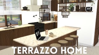 BIG TERRAZZO FAMILY HOME || Sims 4 || CC SPEED BUILD