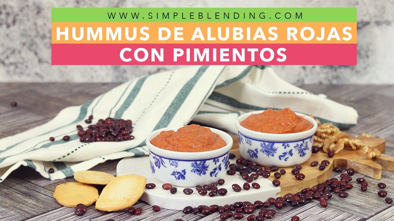 DELICIOSO HUMMUS DE ALUBIAS ROJAS EN 5 MINUTOS | Receta de hummus de alubias rojas fácil y cremoso