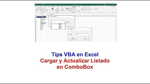 Cargar y Actualizar ComboBox