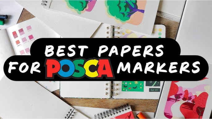Best paper for Paint markers like Posca and complete painting process. Paint  with me! 
