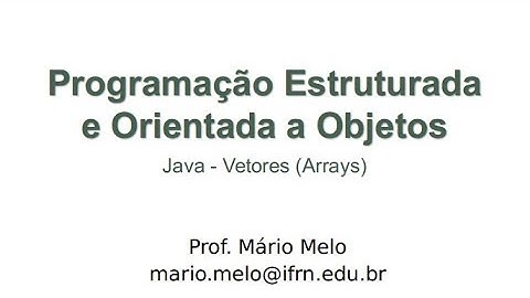 Exercícios Java Vetor