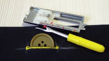 How To Make Buttonhole On Sewing Machine. Sewing Four Step Buttonholes