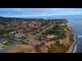 Flying over Bluff Cove in Palos Verdes, California.