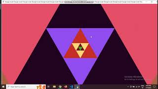 Infinite Nested Triangles in Tkinter Python