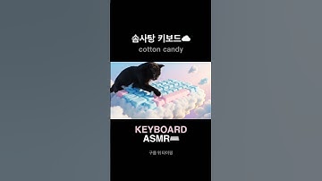폭신한 솜사탕 키보드☁️ #asmr #cat #oddlysatisfying #fyp #relaxing  #viral #typing