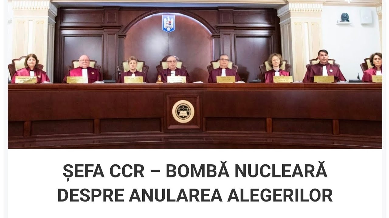CCR a decis anularea înainte să existe sesizările - clip de colecție! 
