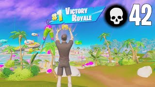 42 Elimination Solo vs Squads Win Full Gameplay Fortnite Chapter 3 Season  3 (PS4 Controller)