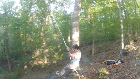 Custom Single Rope Tree Swing Installation - Piedmont Tree Climbing
