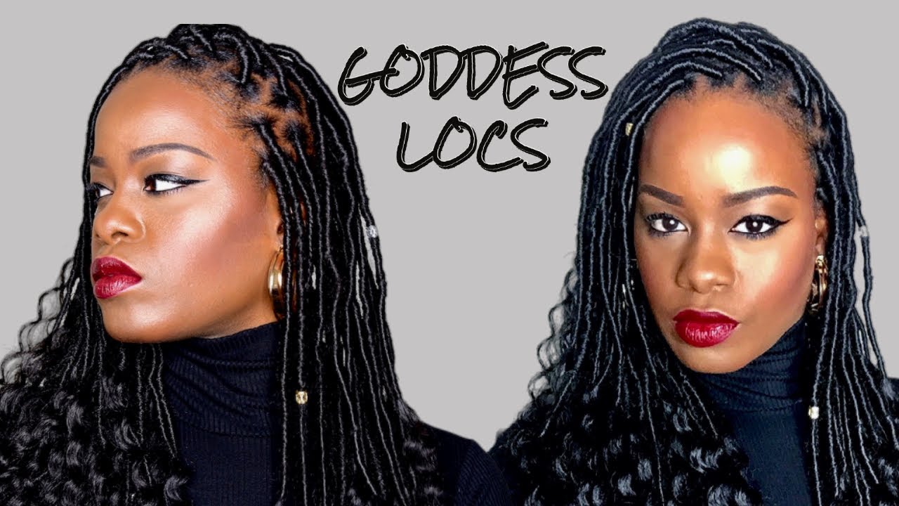 Easy DIY Goddess Locs On Short Natural Hair Tutorial