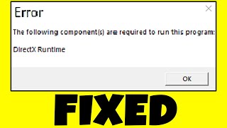 How to FIX The Following Components Are Required To Run This Program DirectX Runtime Error ALL GAMES screenshot 3