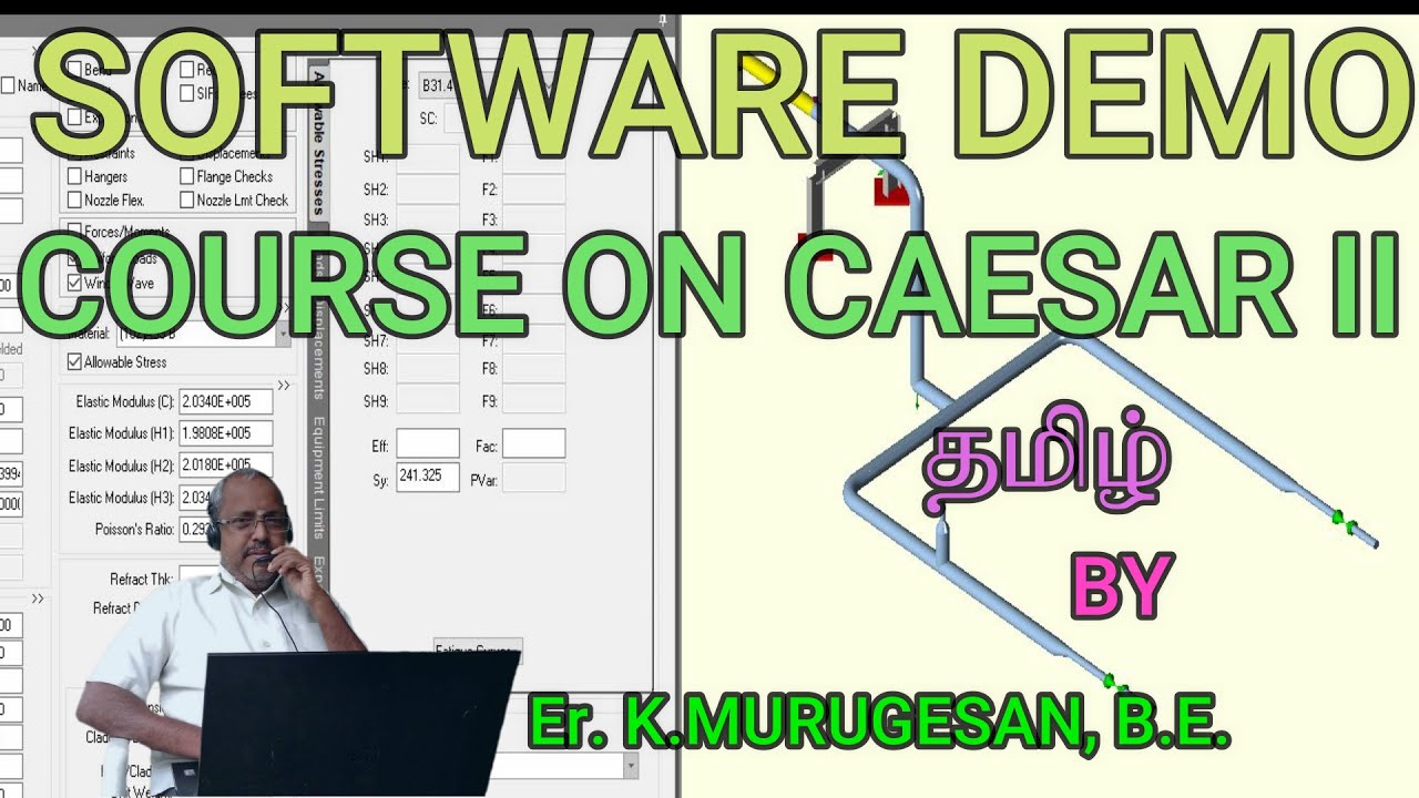 DEMO FOR CAESAR II TAMIL - YouTube