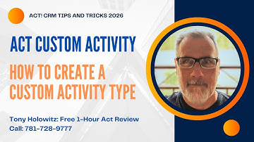 How to Create a Custom Activity Type in Act! CRM