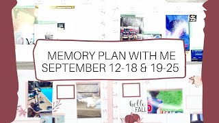 Memory Plan With Me//September 12-18 & 19-25//Big Vertical Happy Planner