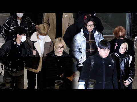 231208 스트레이키즈 (Stray Kids) 출국 Departure | 뮤직뱅크 글로벌 페스티벌 • 김포공항