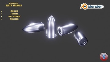METAL BULLETS 3D MODELLING & EEVEE RENDERING || HARD SURFACE || BLENDER 2.9