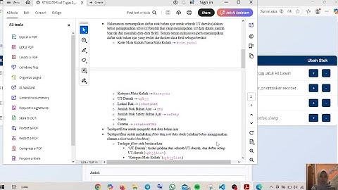 Tugas 2 Pemrograman Berbasis Web - Aplikasi Stok dan Tracking Delivery Order Bahan Ajar
