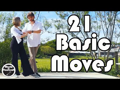 Beginners Modern Jive - Demonstration All 21 Moves