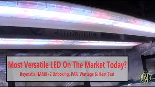 Most Versatile LED On The Market Today? - Raymatix HAMR+2 Unboxing, PAR, Wattage & Heat Test