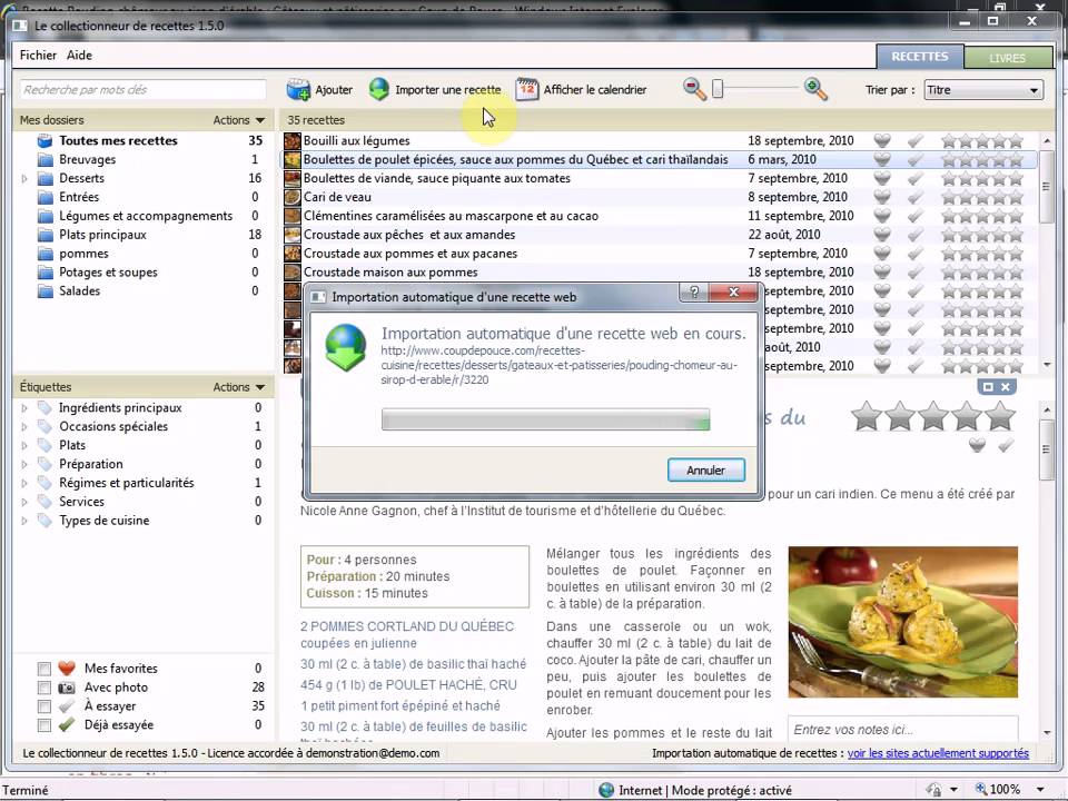 le collectionneur de recettes le collectionneur de recettes
