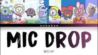 mic drop • bt21 version • color coded lyric