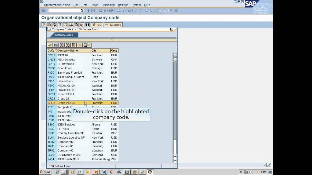 Sap Company Code Chart Of Accounts Table