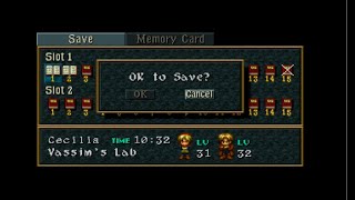 Wild Arms PS4 Platinum Trophy Playthrough - Part 014: Geminis Corpse To Pandemonium
I missed an item behind the lab, so nab that first. Leave the realm via the Forest Mound and well see Emma expirmenting with a flying machine, however well need the pair of Gemini Circuits in order to achieve full flight.
Head SE to Geminis Corpse to get this process under way.
Theres a few wall crack for an early pair of jewels, take both from the statues to use later. Youll find a third wall crack hiding a statue, place a jewel inside this for another of Rudys ARMs, and then take it back out. The next statue needs a jewel to progress, so put it in.
Youll find another statue to put a jewel in, do so and take the jewels out of the statue then head back and take the jewel out of the first statue to, and youll then find another statue after putting out fires, before a pair to put some in after the save point. Youll find Rudys Power Glove which you can use to punch the chests off the statues and then punch the grappling pillar across the gap. Proceed to fight the Mech Drake.
The usual boss fight tactics work, add a Lucky Card into the mix this time.
Well get the first Gemini Circuit, and can head back to Adlehyde, but make sure to nab Jacks Fast Draw on the way out.
Pay again for the restoration efforts then head back to Emma and well see McDullen and the Sweet Candy come under fire and end up ship wrecked.
Restore again after the cutscene and nab the Circuit from the Ship Graveyard.
Head to the secret store in Adlehyde behind the book case and buy upgrades and Goat Dolls. Also sell some unnecessary items and upgrade the Phaser.
Head to Emma and well have the ability to fly.
Head NE to find a small clearing in the mountains, and you can enter the Ancient Altar on the W side for the Sword Rune. From here look for a castle surrounded by a ring of mountains in the SE to find Pandemonium.
Youll quickly find a save point in side. Continue on. Using the Prison/Lucky Shot combo on the Stux enemy results in a Nectar, so it may be a good idea to farm some now whilst grinding if you wish.
Youll encounter Alhazad and Jack will see Elmina again, with her no longer being part of Alhazads plans. Turask is then loose on us. Use a Lucky Card and apply the normal strategies, shifting into the Phaser now if you upgraded it enough, and using Rainbow with Cecilia for massive damage when she doesnt need to heal (ridding the poison status is kind of pointless).
The party will then be put in separate jails, and well be playing as Jack, well Hanpan more specifically first. Hanpan will find a route to unlock Jacks cell and well find a switch to unlock Cecilia. Switch between the two to minimise encounters (moreso for Cecilia than anything). Next up free Rudy and proceed until he hits a barrier, then back to Jack until a switch, then Cecilia to a switch, and back and forth a few times until the party is back together.
A little more exploring and youll come across the Demon Prophet boss battle. Another use for the Lucky Card. Buff Jack rather than debuff the boss, and youll find yourself having a better time, probably doing over 8K per round with Jack and Rudy.
Youll come to another save point and ANOTHER boss very shortly after.
Shazam can dispel buffs, but Hyper on Jack is still worth it, as is Slow Down and of course another Lucky Card.
Head further in after the boss battle and the Tear Drop will react. Youll come to a crystal and youll hear the villains divulging their plans to use satellites from space to disrupt the lay lines (misspelled as ray lines) of the Guardians. The Darkness Tear then activates and we see catastrophic events begin to unfold. Jack attacks the crystal, freeing Lady Harkan.
We then get a flashback of Elmina whilst Jack is out of commission.
Make another contribution and save to end the part.
0:00 - Vassims Lab
6:40 - Geminis Corpse
22:35 - Mech Drake Boss Battle
51:30 - Pandemonium
55:20 - Turask Boss Battle
1:08:50 - Demon Prophet Boss Battle
1:13:20 - Shazam Boss Battle Wild Arms PS4 Platinum Trophy Playthrough - Part 014: Geminis Corpse To Pandemonium