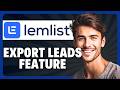 How to Use the Export Leads Feature in Lemlist in 2026