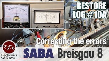 SABA Breisgau 8 pt. 10A. Fixing errors in the FM alignment. I seem to have more luck than brains :)