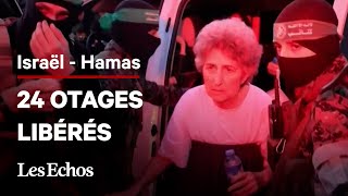 Guerre Israël-Hamas : les premières images des 24 otages libérés