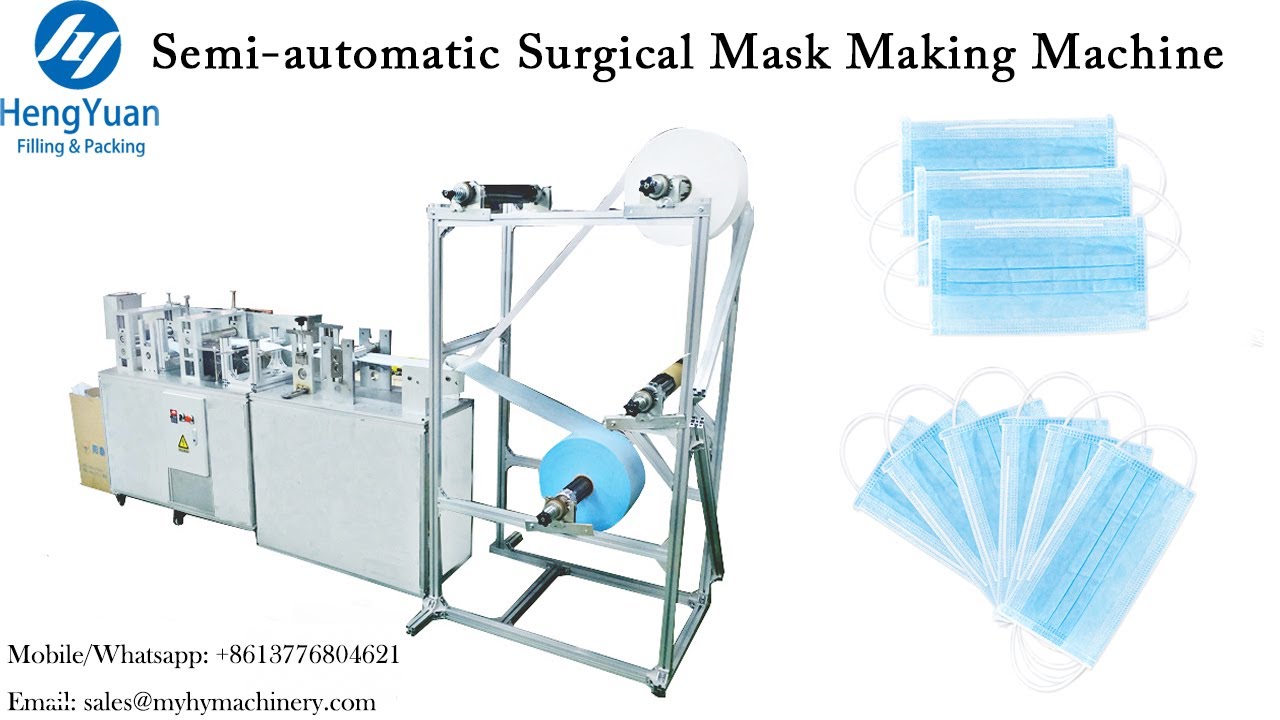 Semiautomatic Surgical Mask Making Machine Mask Forming Equipment