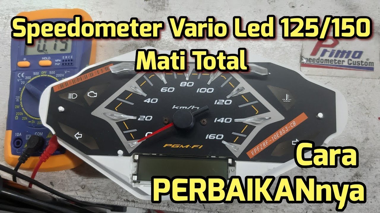 cara service Speedometer Vario 125/150 Led Mati Total YouTube