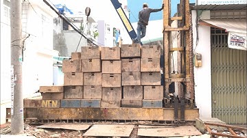 CHITHACONST Thi công Ép cọc bê tông - Nhà phố ông Thanh - Mặt tiền đường Phạm Văn Bạch, Q. Tân Bình